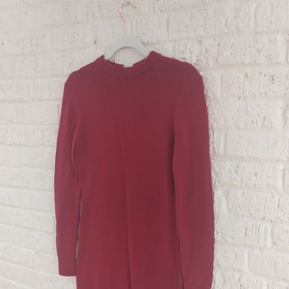 RED SWEATER DRESS by MICHEAL KORS - Picture 7 of 9